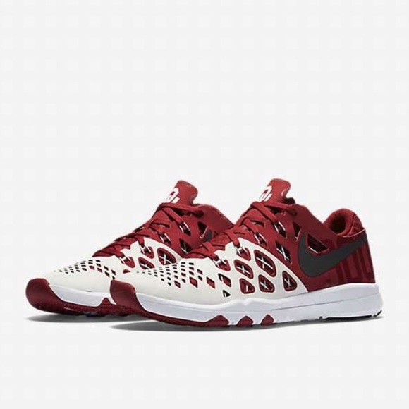 NEW Nike Oklahoma Sooners Speed 4 Amp Sneaker Red - Picture 7 of 8